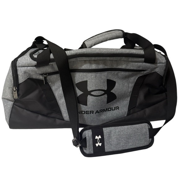 Under Armour Gray and Black Men's Duffel Bag - Picture 1 of 11